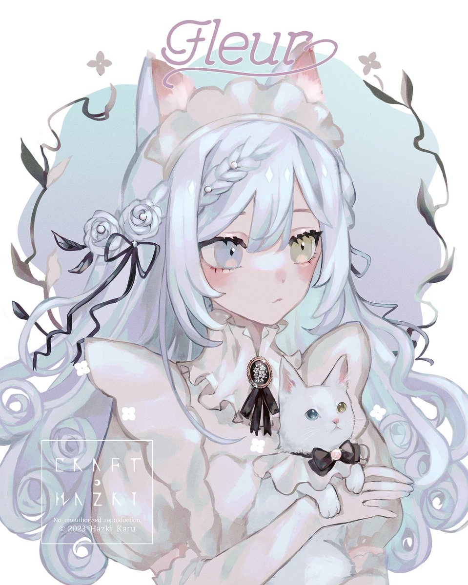 hzkaru's tweet photo. 白猫のフルール🐾🤍🐈 #猫の日2025 https://t.co/pBmDOixAH0