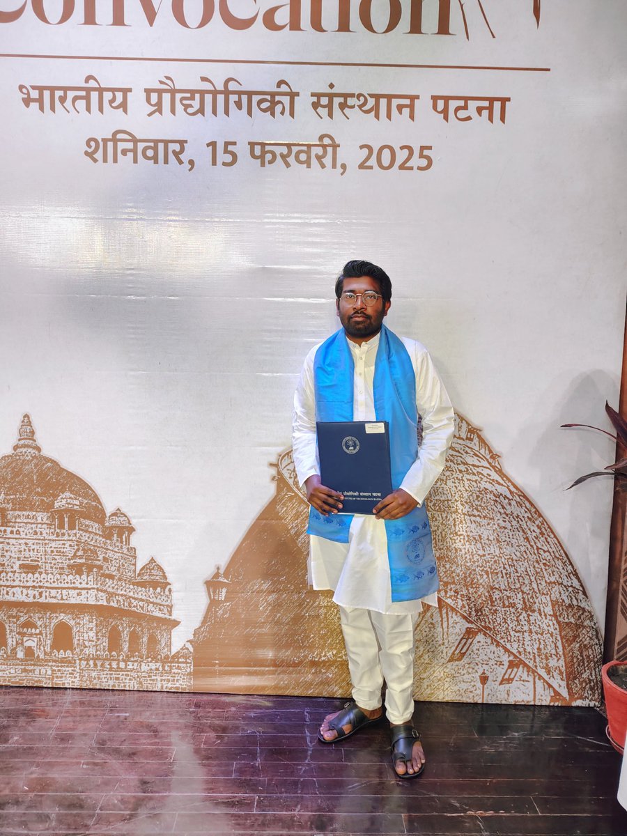 krishna6431's tweet photo. 🎓 Celebrating a Milestone – #IIT Patna's 11th Convocation!

💬 As a proud graduate of the Class of #2024, I feel immense gratitude towards my professors, mentors, peers, and family for their unwavering support throughout this journey. 
#IITPatna #Convocation #ClassOf2024 https://t.co/ksNVZvTzk9