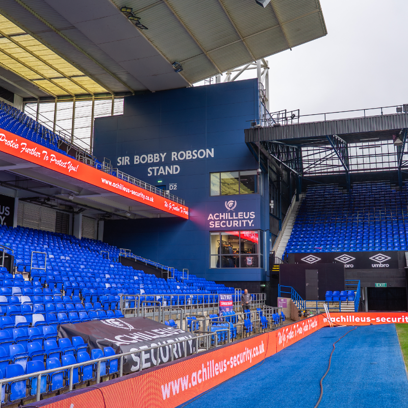 IpswichTown's tweet photo. 🤝 We are delighted to announce @AchilleusSec as the new sponsor of the Sir Bobby Robson Stand at Portman Road.