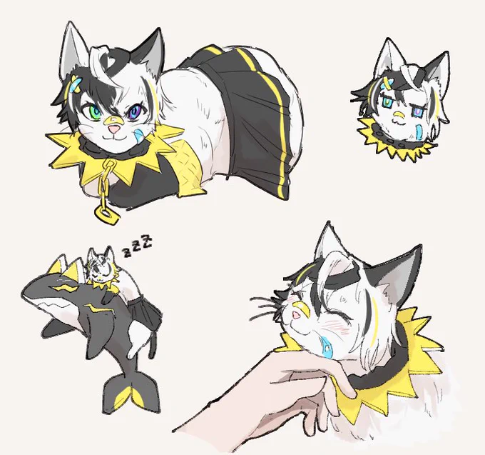 猫の日なので前描いた猫化ヒーロー達を再掲 