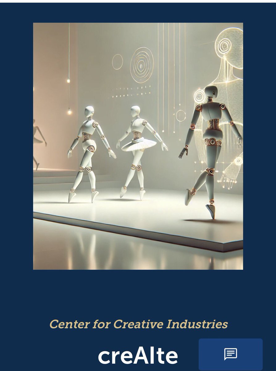 On our new website you can read about the project ‘creAIte - transformative technologies, creativity and value creation in the cultural sector’. RQs and aims, the researchers etc. bi.edu/research/resea…