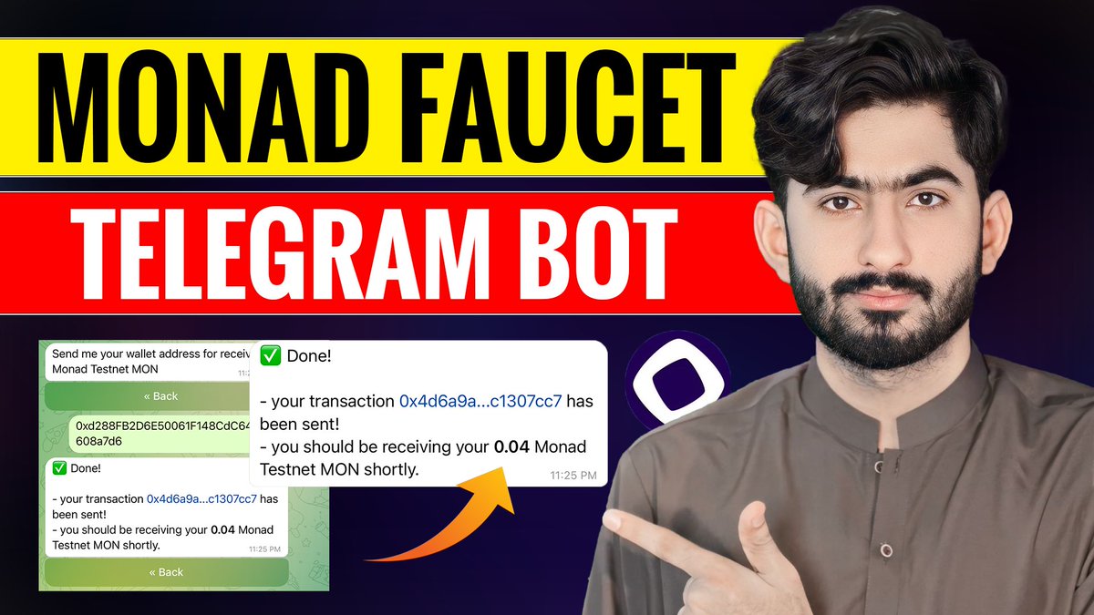 MONAD Faucet 🪙 100% Working Method 

I'll guide you to get  $MON faucet for Monad Testnet 

TG Bot : @faucet_trade_bot