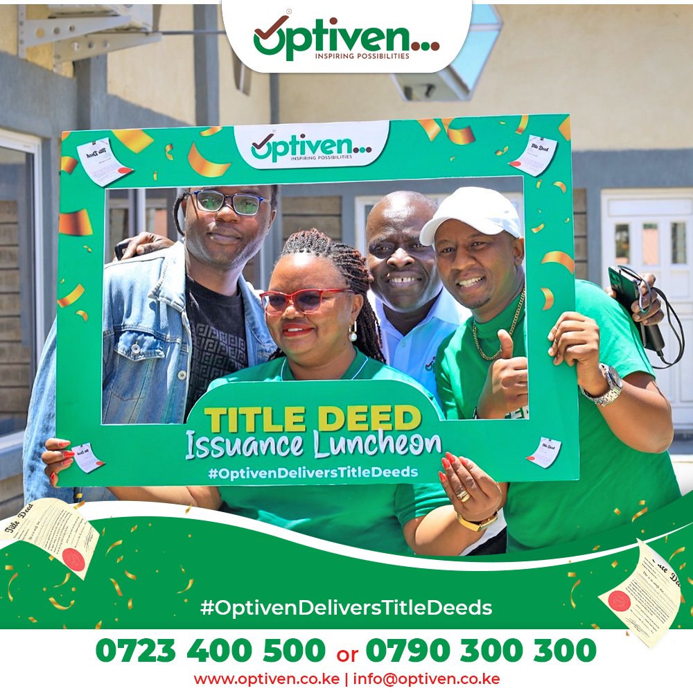 📜✨ #OptivenDeliversTitleDeeds – Turning dreams into reality! Investors in Ocean View Ridge Vipingo &amp; Vipingo Prime are securing their future with prime coastal property. 🌊🏡

With just Ksh 150,000/month, you can own land in Kenya’s most sought-after location.