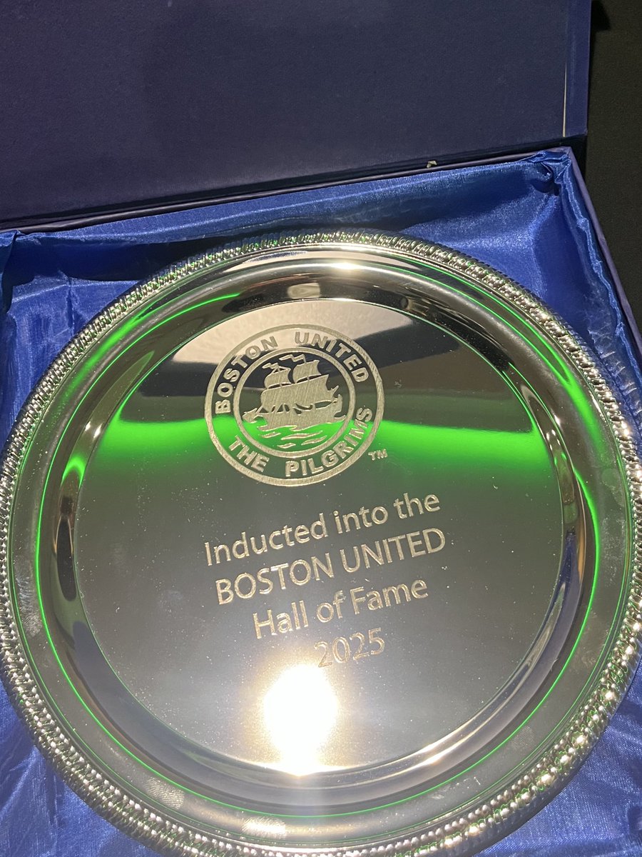 Honoured to be inducted into the Hall of Fame at my previous club, Boston United. So many great memories from my time there, and I’m grateful to have been a part of it. Thank you.