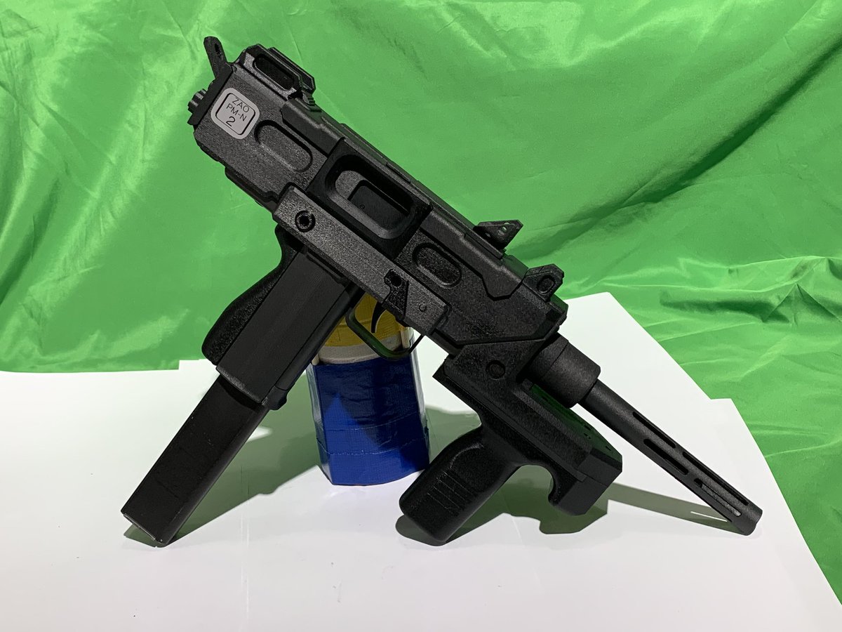 陸自機関けん銃　東京マルイMAC10組み込み G-CARBINE on X