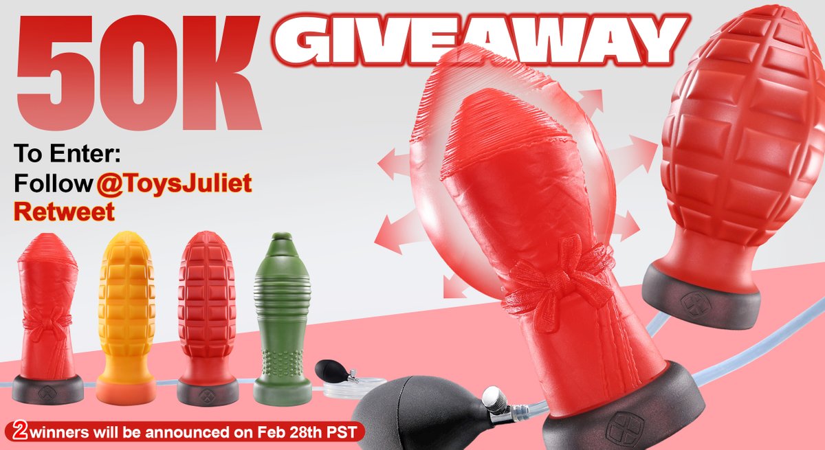 🥳50K GIVEAWAY🥳
We’ve hit 50K, and we couldn’t have done it without you! 💖💖As a token of our appreciation, we’re hosting a giveaway.🎉

To Enter: 
✅Follow <a href="/ToysJuliet/">Juliet & Martin's Toy Store</a>
🔁Retweet 

✅Every 1000 RTs, we'll add 1 more winner.

👉juliettoys.com

⬇Full Details Below!