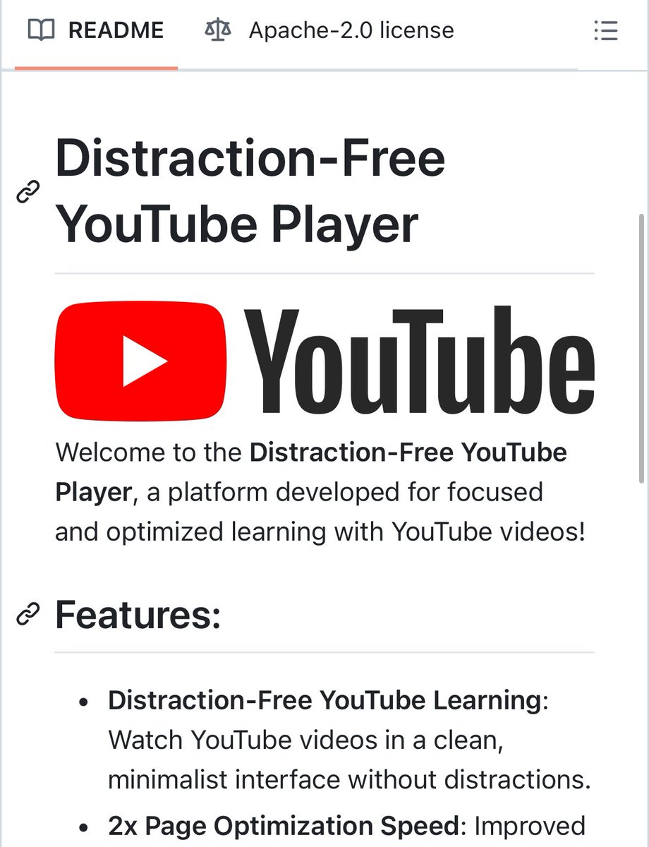 GithubProjects's tweet image. YouTube player, without ads, ideal for e-learning and also saves your progress locally, no account required.

github.com/hotheadhacker/…