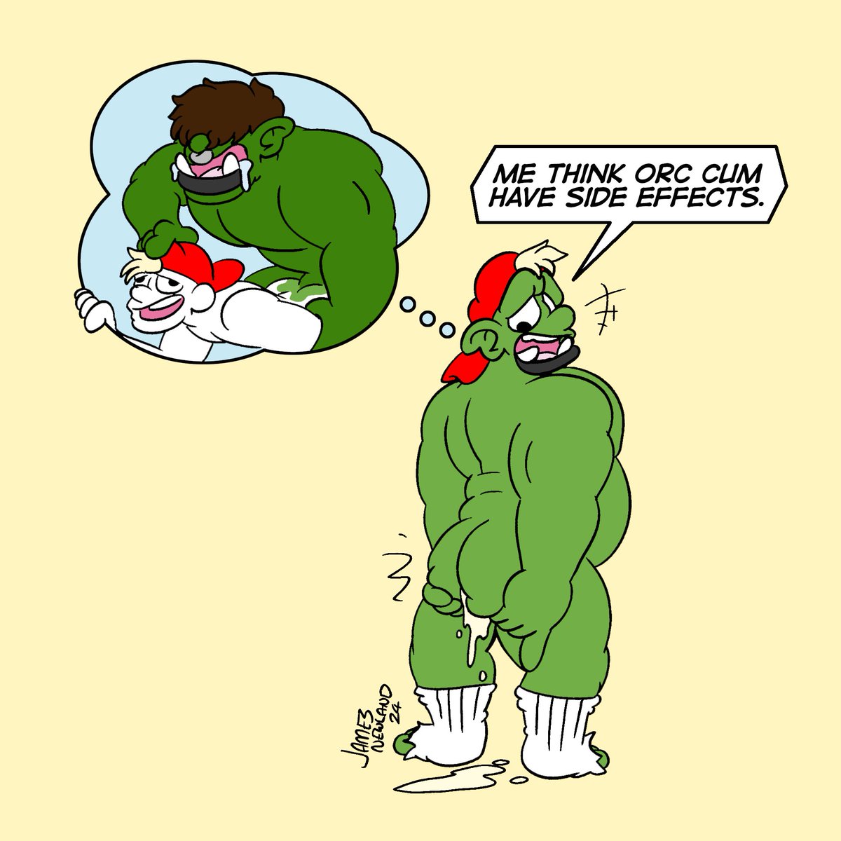SpacePupSilver's tweet photo. Did you know that orc cum is extremely high in calories? You put on weight instantly during a fuck session with one.
https://t.co/g4VB8iPbsO https://t.co/N7RA6XfXfR