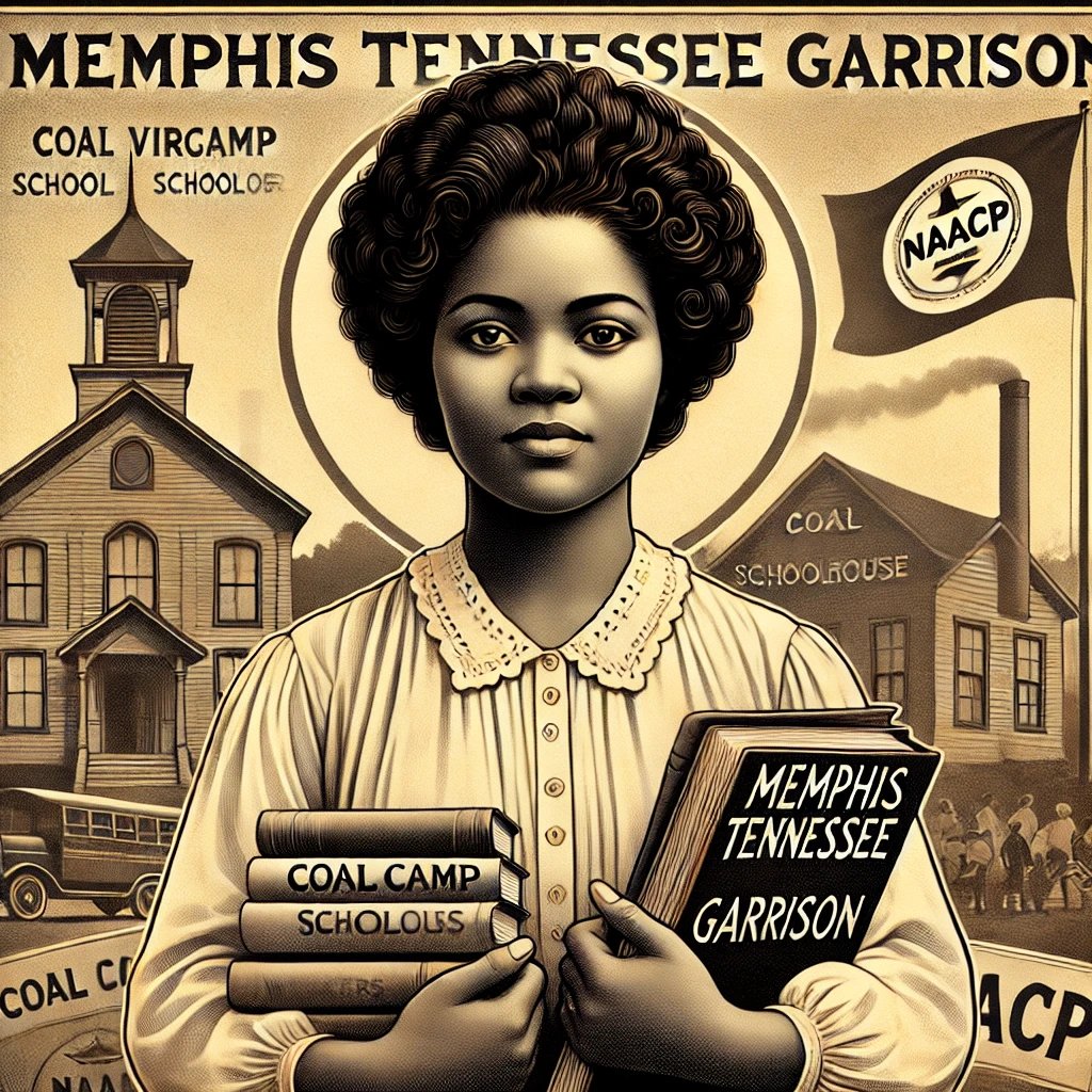 Memphis Tennessee Garrison (1890-1988), a remarkable Black labor leader from Huntington, WV. The daughter of former slaves, she worked as a coal camp teacher before becoming one of the first female UMWA organizers. She fought tirelessly for both workers' rights and civil rights.