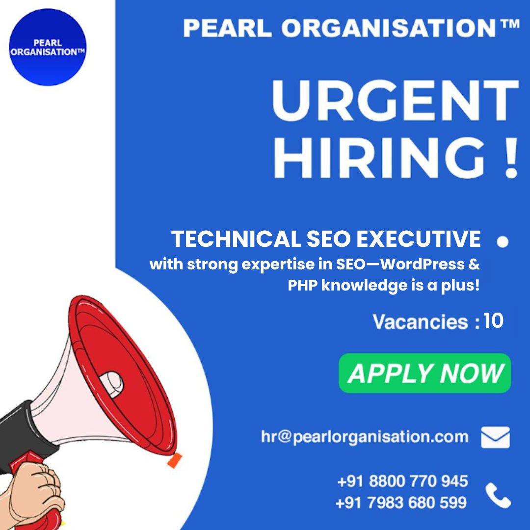 pearlorgs's tweet photo. #URGENT #HiringAlert We are looking for #TechnicalSEOExecutive at our #Dehradun_HQ Location. Share your updated #CV at hr@pearlorganisation.com /OR you can #call at +91-7983680599 / +91-8800770945 Visit - https://t.co/tMKvEEayrM #dehradun #Urgent #Looking_Job #Jobs https://t.co/QnbKU8tltA