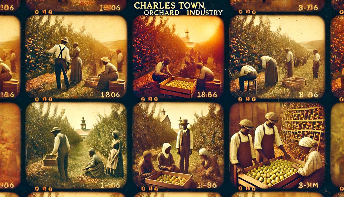 African American workers played a vital role in Charles Town's orchard industry from the late 1800s through the mid-1900s. Many families worked seasonally in the apple and peach orchards, developing specialized skills in fruit cultivation and harvest.