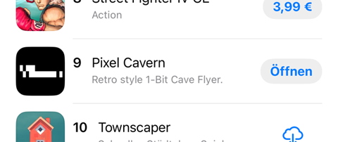 <BragMode>App Store Rank #9</BragMode>
Well, in Germany category 'Casual' - not that high performing chart, but still a bit proud... 😊🥳 

#iOS #AppStore #indiegamedev
