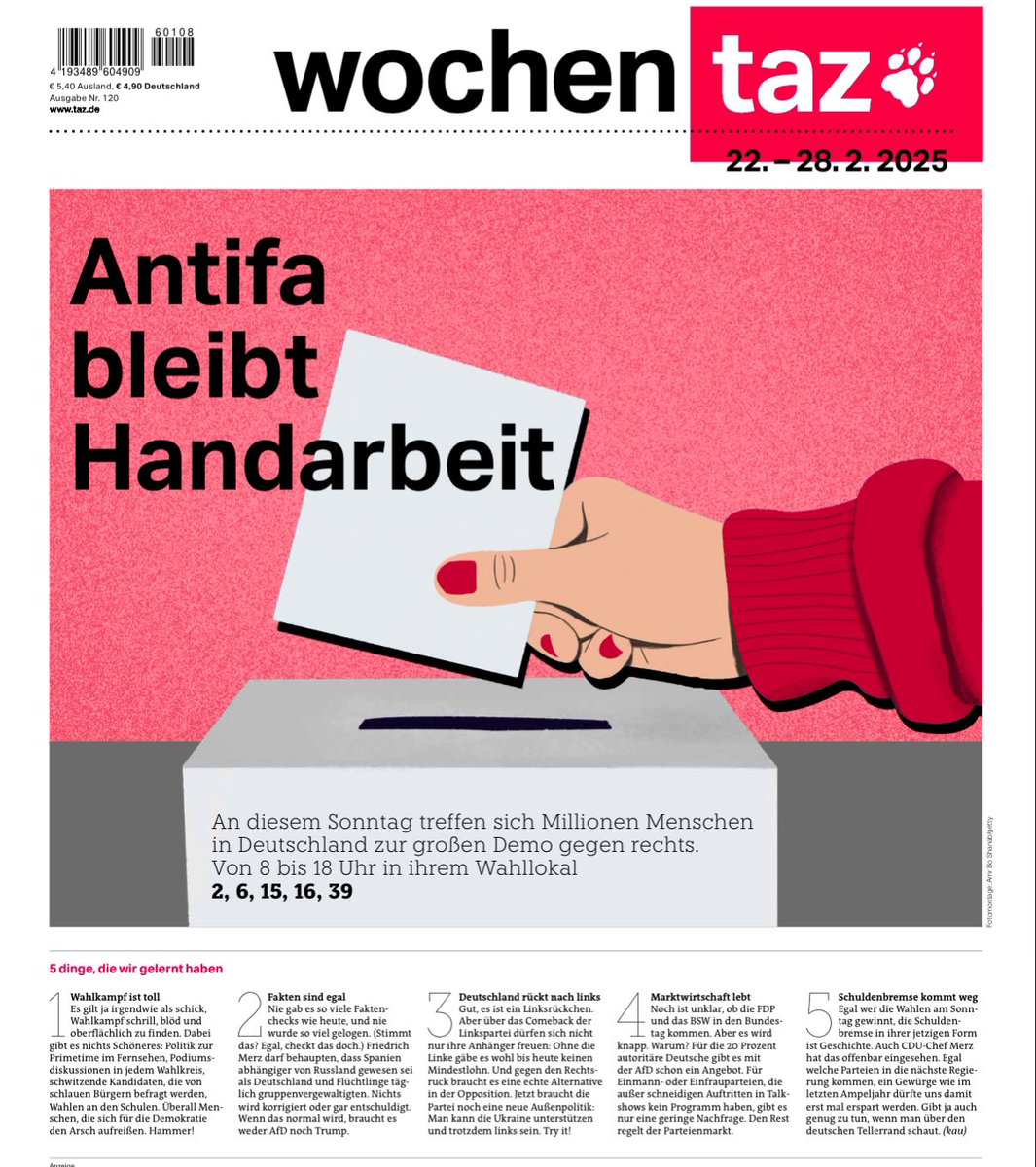 Morgen Demo gegen Rechts: im Wahllokal!