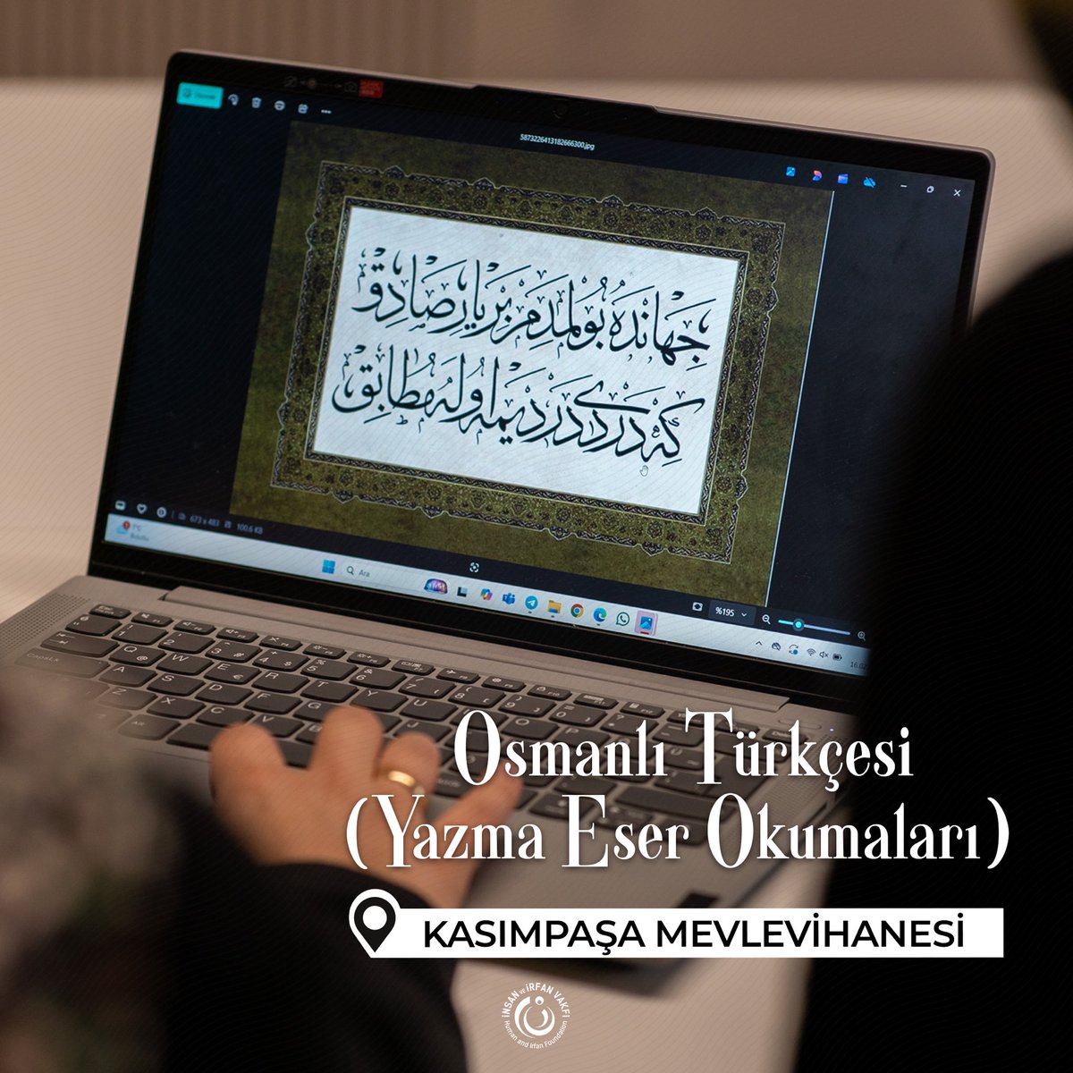 insanveirfan's tweet photo. Kasımpaşa Mevlevihanesi’nde düzenlenen Osmanlı Türkçesi (Yazma Eser Okumaları) Kursumuzda; Huriye Yıldırım Hocamızın rehberliğinde Osmanlı Türkçesi ile yazılmış beyitleri okuyarak yazı türlerini tanıyoruz.

#osmanlıtürkçesi #beyit #yazmaeserler https://t.co/HtqLwWFa1m