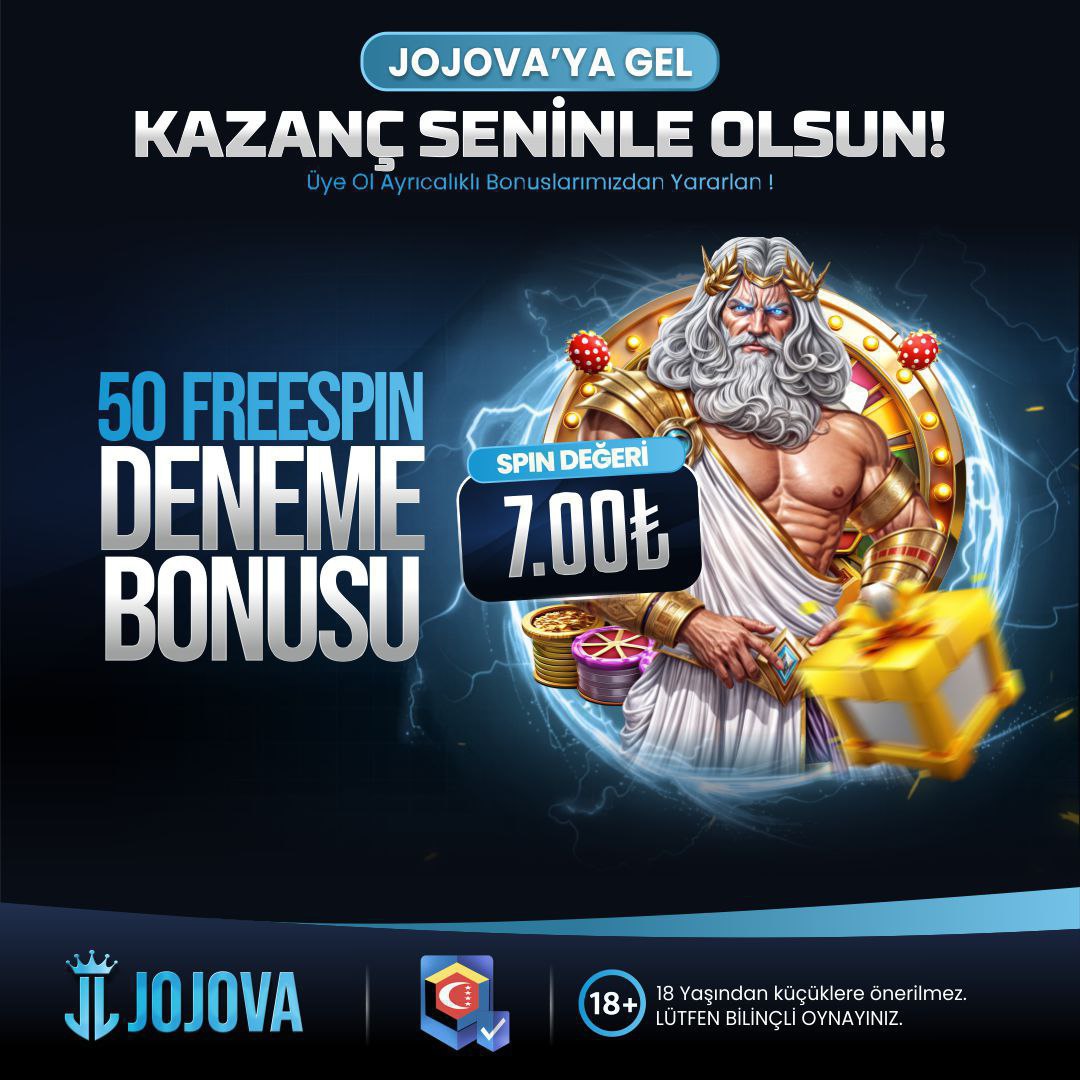 Jojovaresmi's tweet photo. 🔵Deneme bonusu ile kazanmaya var mısın ?
👑 #Jojova'ya yeni üye olan herkese;
💰7₺ Bet değerinden 50 Freespin hediye!
📱Güncel giriş: https://t.co/dTZUzjS6tr https://t.co/EW7fpH4Fg1