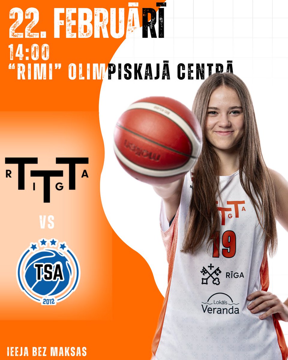 Šodien, 
🆚 TSA/CITYTEED Tallinn
⌚️14:00
📍”Rimi” olimpiskais centrs
📺 youtube.com/live/52wsBx9aN…