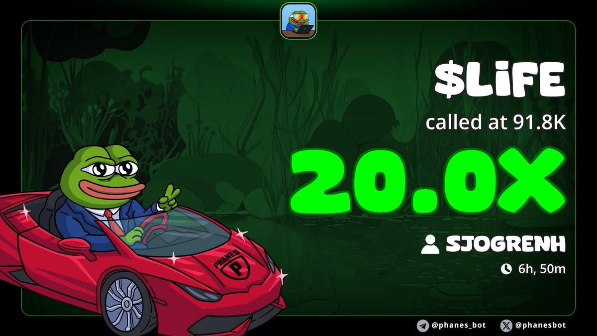 Diarxocripto's tweet photo. Today our bot called another 20x that for sure will be a 200x, and we are not going to even think about selling this, $life means much more than just a coin it is about spreading a message and love our lives. https://t.co/pvp13eAUiU