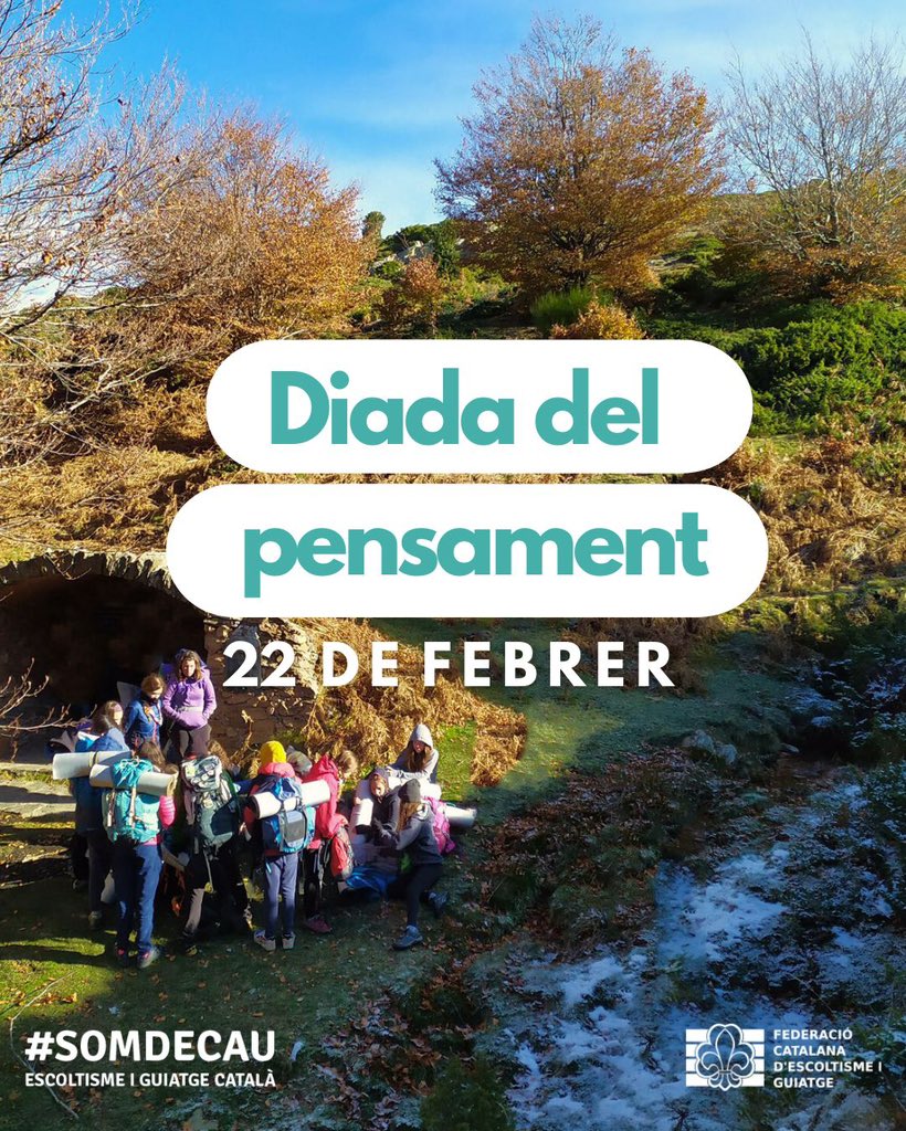 Avui celebrem la ⚜️Diada del Pensament☘️, una jornada per reflexionar, prendre consciència i reivindicar la nostra tasca. És el moment per posar en valor els principis que ens uneixen, reafirmar la nostra missió i fer sentir la nostra veu en cada acció.