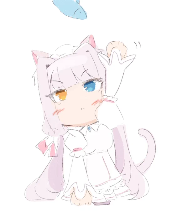 今日は猫の日ニャンニャンニャンということで猫ペロちゃん! #LastOrigin #라스트오리진 #ラストオリジン