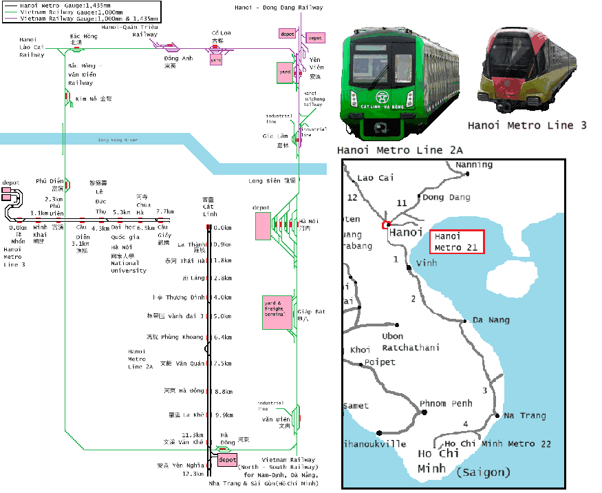HeroMountstone's tweet photo. This is a metro route map for Hanoi, the capital of Vietnam.
https://t.co/mgqPdJO2Gt
ベトナムの首都、ハノイのメトロのルートマップです。
Đây là bản đồ tuyến tàu điện ngầm ở Hà Nội, thủ đô Việt Nam.
#CRRC #Alstom #配線図 #配線略図 #海外の鉄道 #世界の鉄道 #メトロ https://t.co/MQaxt5fa6B