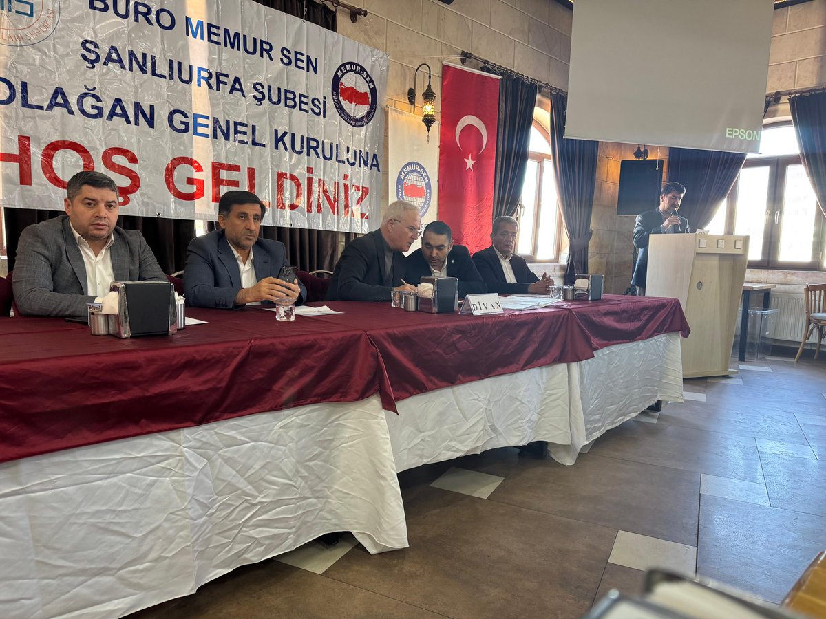 Akarababa0263's tweet photo. Şanlıurfa Büro Memur-Sen Şubemizin 7.Olagan Genel Kurulu kongresine katılım sağladık. 
Fethi Akbulut Başkanıma ve yönetimine başarılar diliyorum. 
@FethiAKBULUT_ https://t.co/bdpr9k9Aay