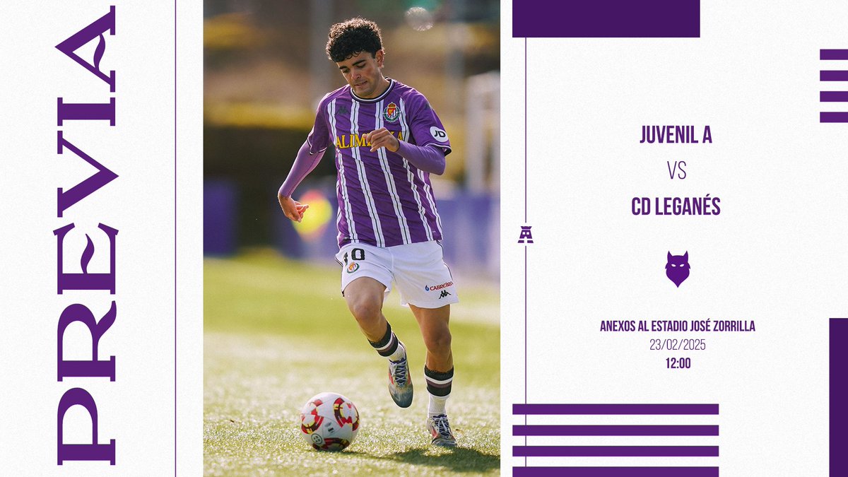 ⚔️💜 El #RVJuvenilA inicia su nueva etapa con @sisinio21 en el banquillo este domingo (12.00 horas, Anexos) frente al <a href="/CanteraPepinera/">Cantera C.D. Leganés</a> 

#pucela #RVcantera