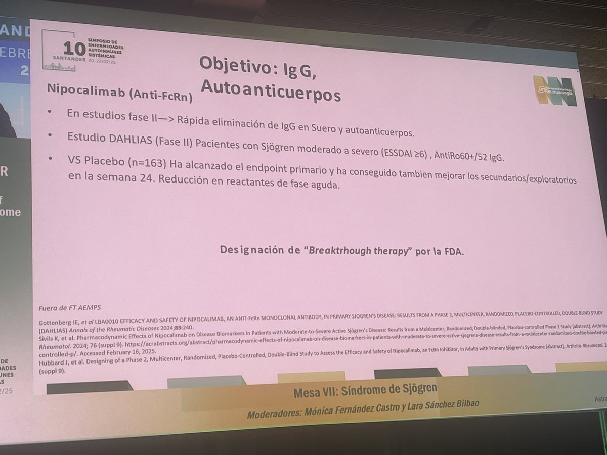 Buenas noticias en el tratamiento del Sjogren #simposioEAS25