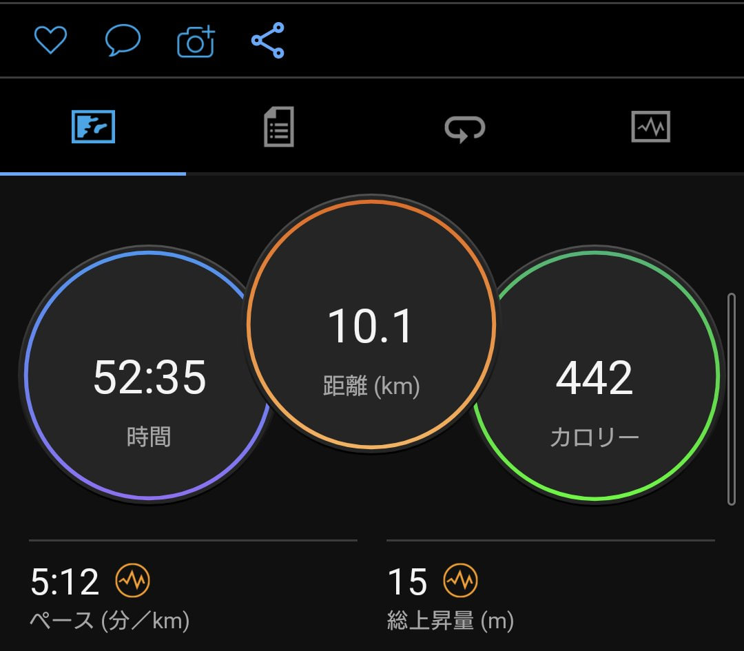 仕事で疲れていても、走っていますよ🏃‍♀️