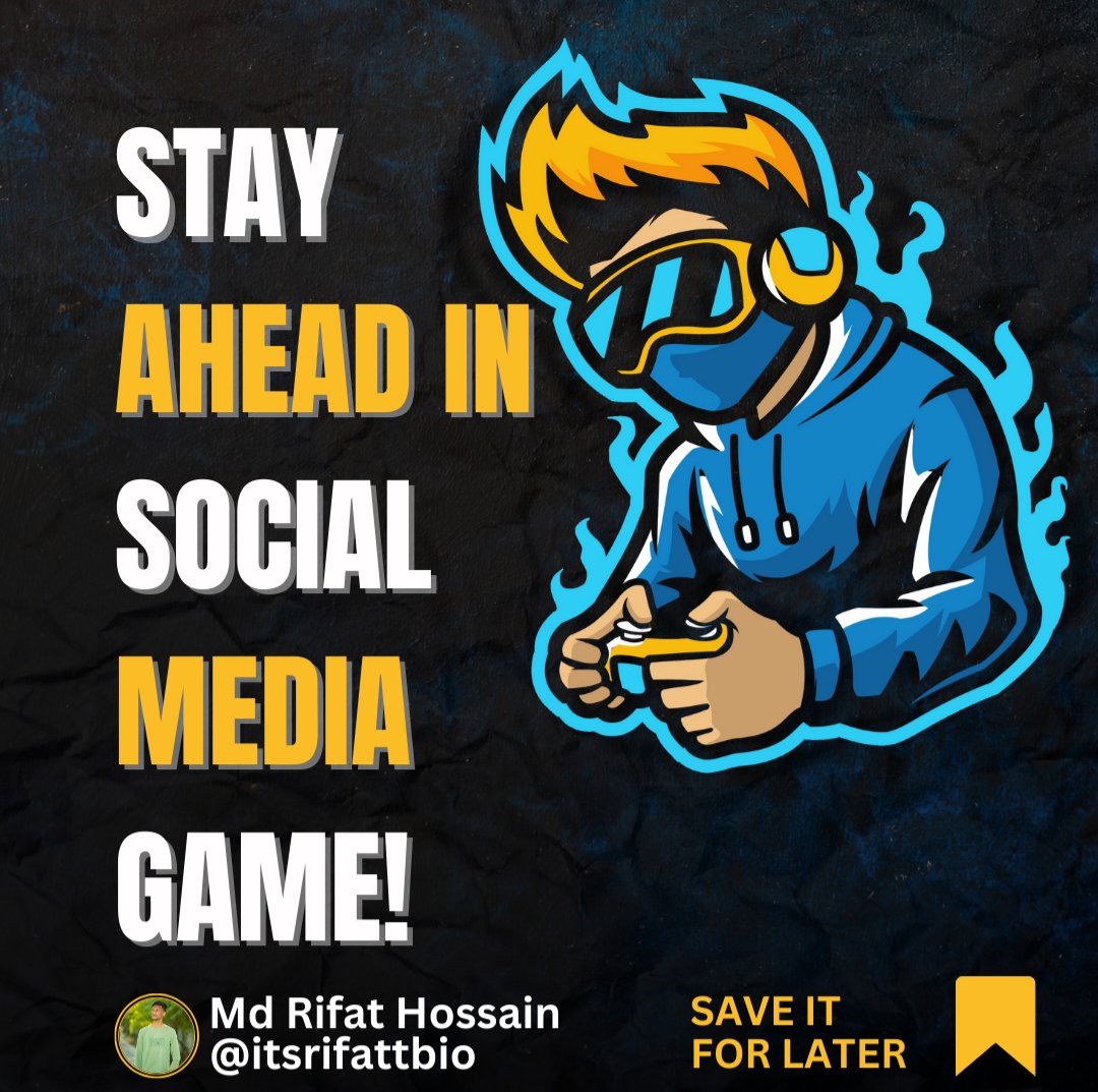 itsrifattbio's tweet photo. 👉STAY AHEAD IN SOCIAL MEDIA GAME!
Dont forget to save and share!
✅Follow @itsrifattbio for social media tips.
Check My Full Post Here👇
https://t.co/Phkl4EEIb4
#marketingtipsandtricks #instagramgrowth #seo #designer #marketingexpert #socialmediamarketing #busness #viral https://t.co/NFRGi6CnX1