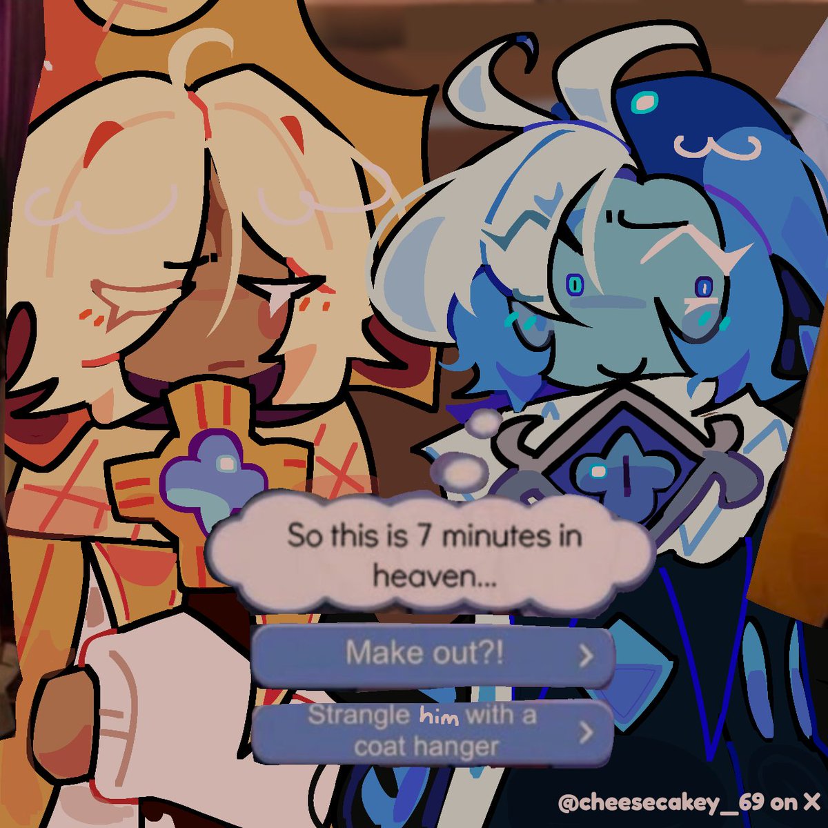 Guysydys I love them sm this ship is growing on me😰😰🤣🔥
#Cookierunkingdom #shadowvanilla