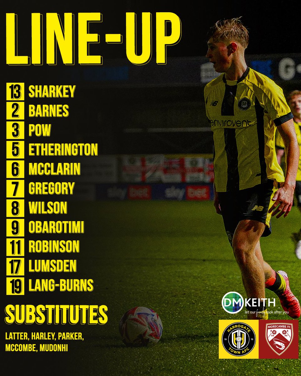 HarrogateYouth's tweet photo. Your Town team to face Morecambe 💪 https://t.co/nEEKJCDmfF