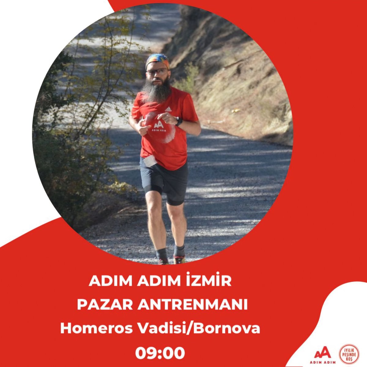 sneakerheadizm's tweet photo. 🅰️dım 🅰️dım İzmir, 24 Şubat 2025 günü saat 9:00'da P🅰️z🅰️r Antrenmanı için Homeros Vadisi'nde buluşuyor. 😍
Güzel bir antrenman diliyorum. 🙏
#Antrenman #Homeros #HomerosVadisi #koşu #AdımAdım #AdımAdımİzmir #Adidas #koşucu #running #runner #beardedrunner #charityrun #training https://t.co/2kXXMYzOtp