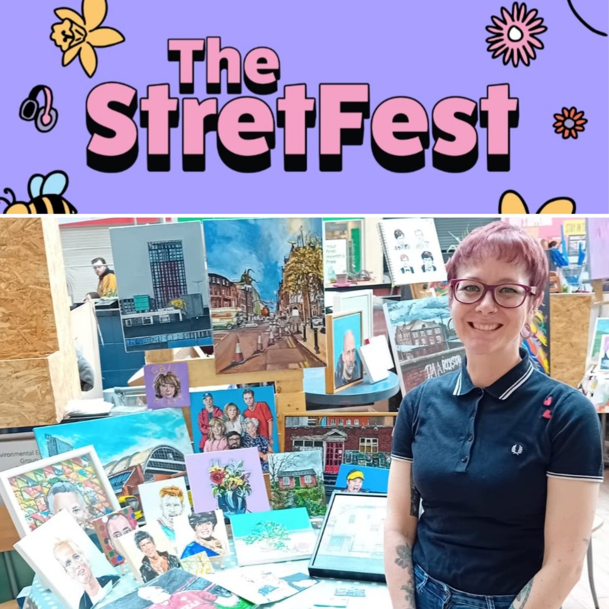 ✨️ ONE WEEK TO GO!✨️

I'm thrilled to be heading back to The StretFest art gallery on Sat 1st March, organised by Uplift. ☕️🖼
thestretfest.co.uk
Come and see me and some other fab local artists, 10am-4pm in the middle of Stretford Mall 💫

#art #artfair #stretford #mcr