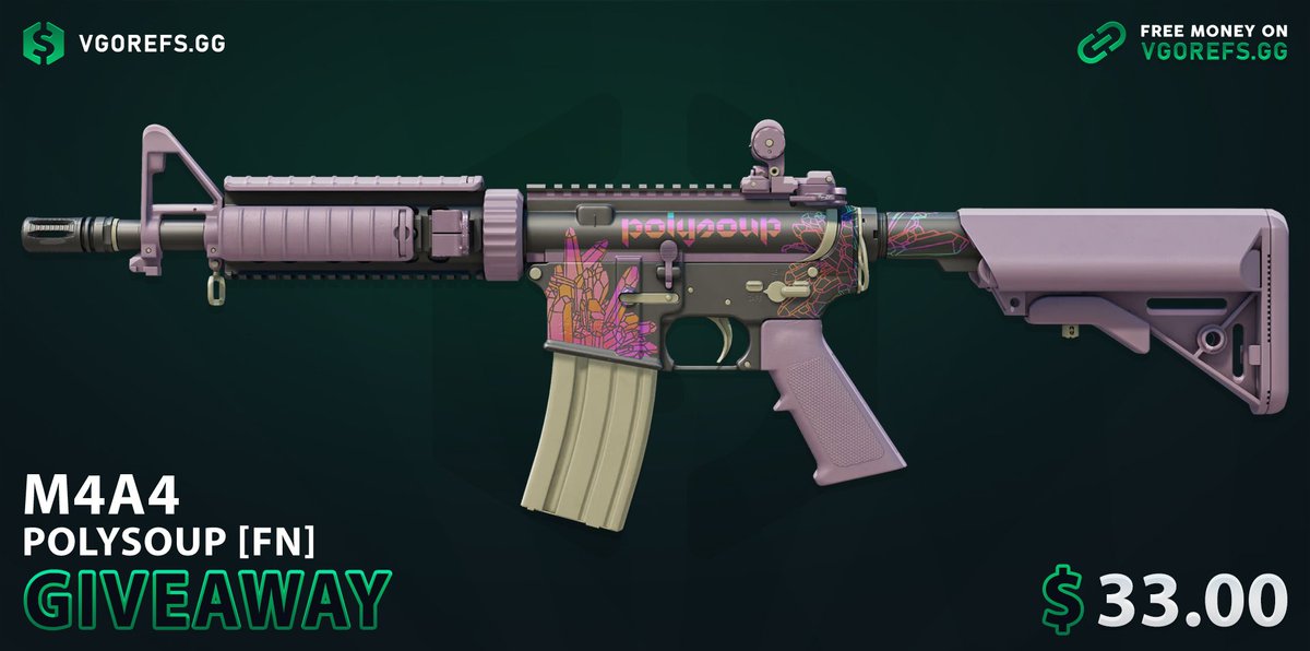 🎁 M4A4 | Polysoup FN ($33)

✅ Follow me &amp; <a href="/vgorefstv/">VGORefs.tv</a>
✅ Retweet
✅ Watch/Comment: youtu.be/VC-gTN4Gpeg (show proofs)

⏰ Giveaway ends in 72 hours!