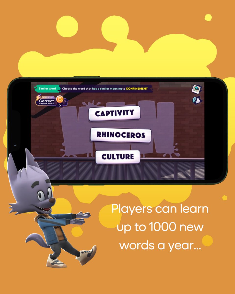mrswordsmith_'s tweet image. The high level game mechanics paired with our education experts means children will WANT to play everyday because they'll see and feel the improvements they're making - helping them become more confident in and out of the classroom ⭐
#GameBasedLearning #TeachingTools #EdTech