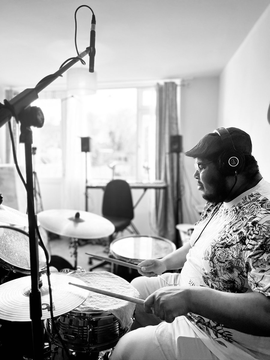 In the home studio recording yesterday - Tim smashed it out! #drummer #recording #musician #band #newmusic #amazing