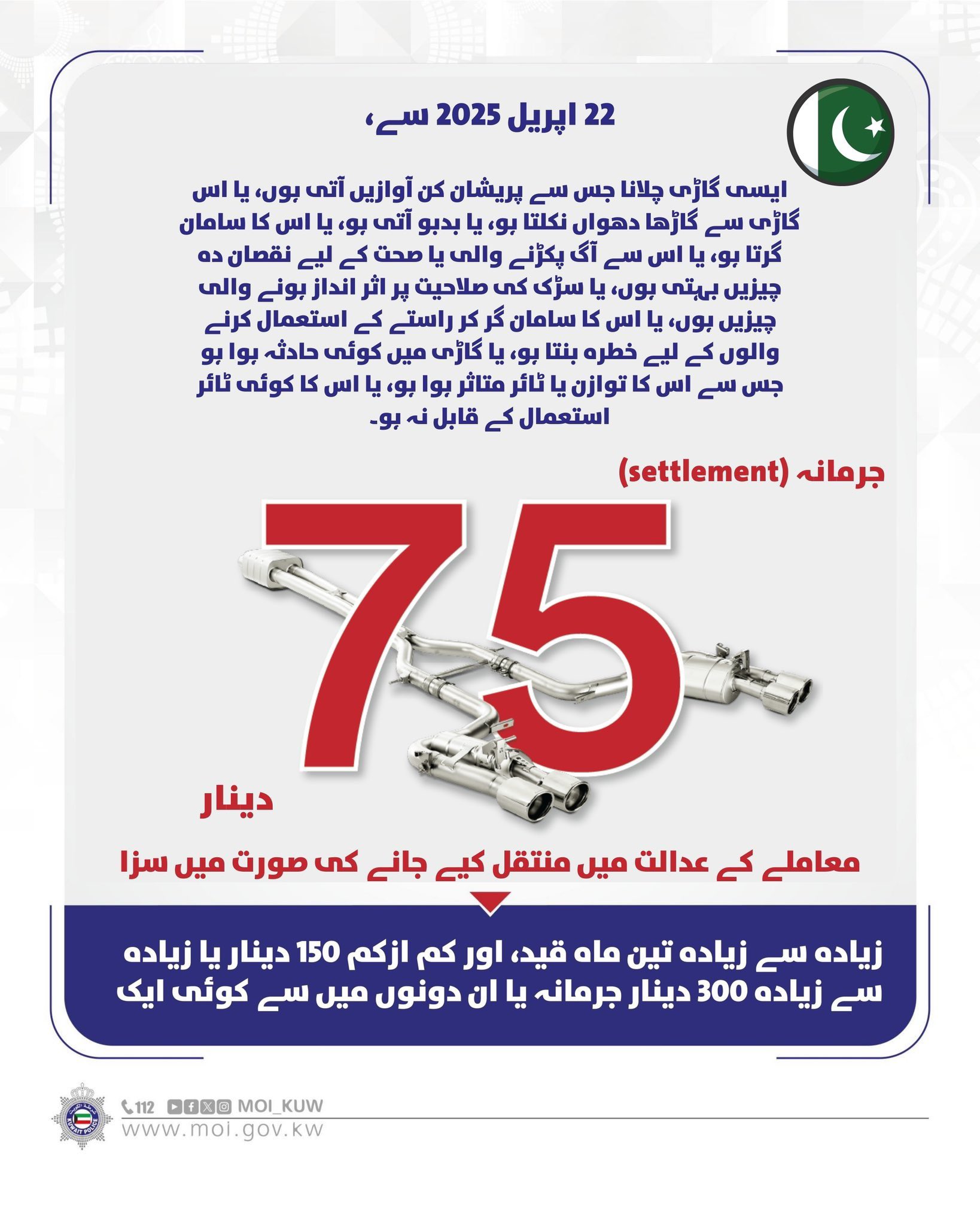 Image New Traffic Violations Fines in Kuwait | iiQ8 Effect on April 22