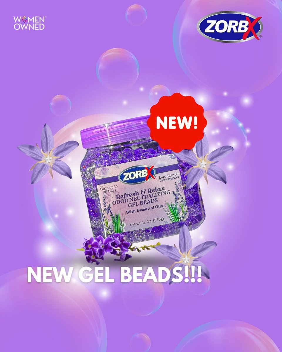 ZorbxProducts's tweet photo. Shop : https://t.co/4mC7w3PeIl

🌟 Introducing our NEW Gel Beads packed with calming lavender &amp; invigorating lemongrass! 🎉 Say goodbye to overwhelming scents and hello to a refreshing, light aroma! 😌✨ Ready to elevate your space? Let’s go natural! 🌿 https://t.co/McCA7hWn4G