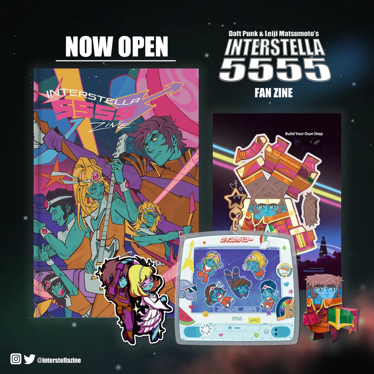 2/22 💫 Happy Daft Day!

POs for the Interstella 5555 Zine are NOW OPEN! Over 25 artists retell the story of Daft Punk's animated space opera in gorgeous full-color art. Zines come with a sticker, shaker charm, and a build-your-own Shep paper craft! 

↳ sodasprouts.com/products/preor…