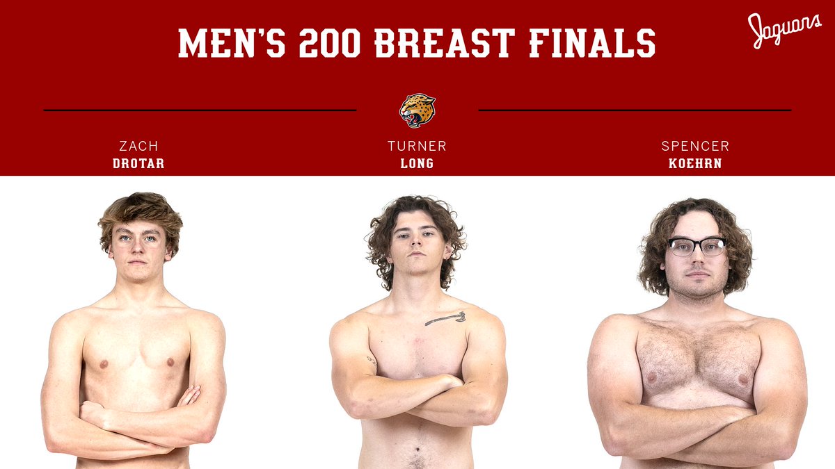 Zach Drotar earns a spot in the men's 200 breast championship finals! 🤩

Turner Long and Spencer Koehrn will swim in the consolation finals! 

#LetsGoJags #HLSD