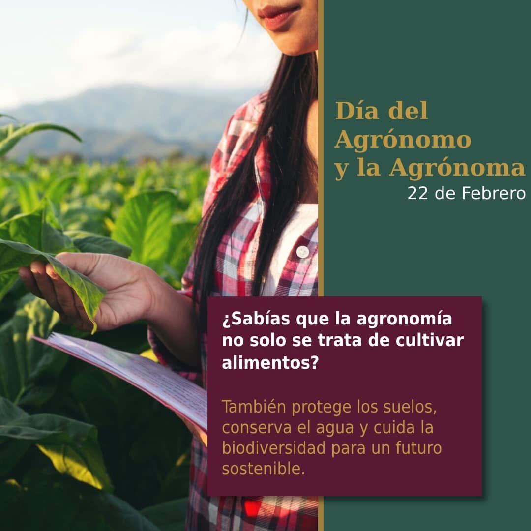 Día del Agrónomo y la Agrónoma. Hoy reconocemos el esfuerzo y compromiso de quienes dedican su vida a la agricultura, la seguridad alimentaria, el desarrollo rural y la protección de nuestros ecosistemas.

#DíaDelAgrónomo #Chiapas #CONAFOR <a href="/CONAFOR/">CONAFOR</a>