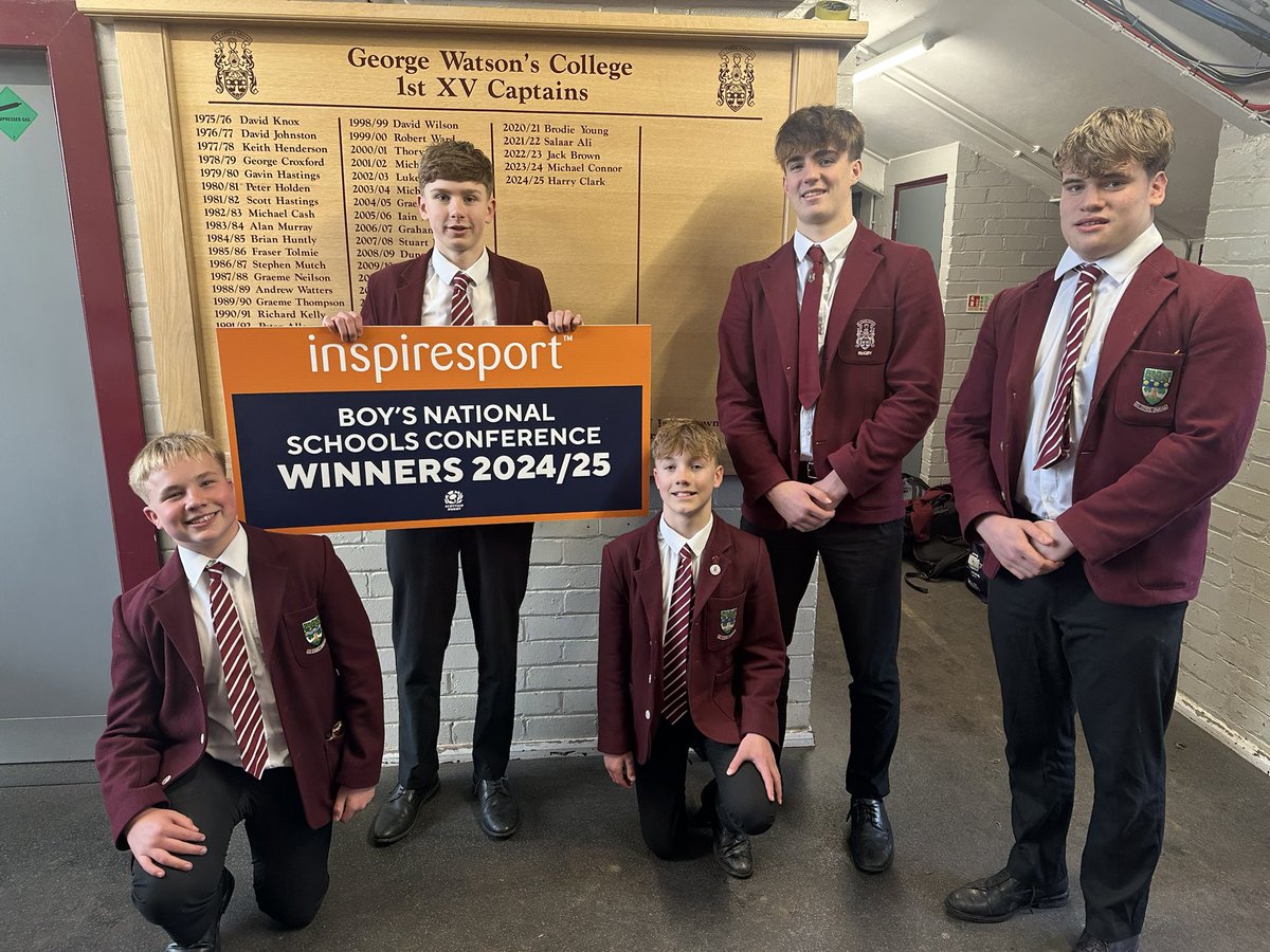 Rugby 🏉 | On the day our u14’s win the <a href="/sedberghsport/">Sedbergh Sport</a> 7s with a 31-14 win over the hosts in the final, we also celebrate winning the overall <a href="/Scotlandteam/">Scottish Rugby</a> National 1 Conference. 

Great reward for all our teams hard work over the conference season. 

#aimhigh #joinin