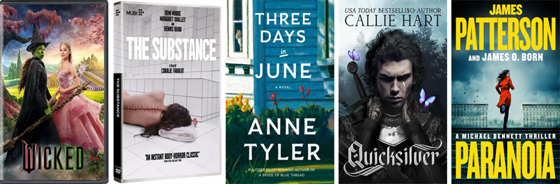 This week the Lynnfield Public Library has 92 new books and four new movies.  New items include Wicked. wowbrary.org/nu.aspx?p=6462…