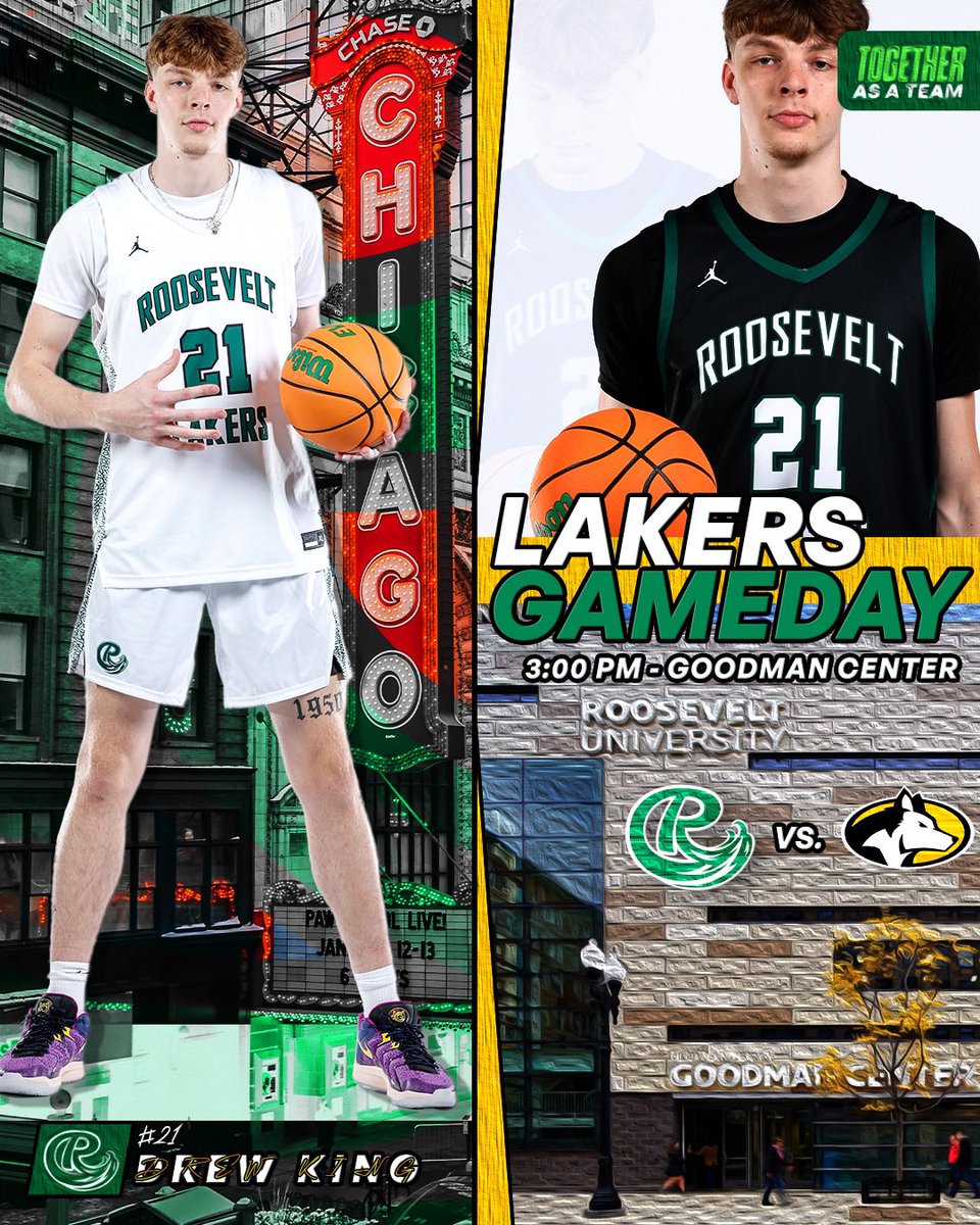 Looking to keep thing’s rolling in the Goodman Center.

🆚 Michigan Tech
⏰ 3:00 PM Tip-Off
🏟️ Goodman Center
📺 flocollege.com/signup?redirec…
📊 rooseveltlakers.com/sidearmstats/m…
🎟️ gofan.co/app/school/IL9…

#TogetherAsATeam #ProtectHome