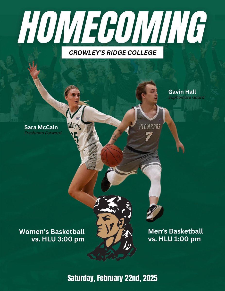 GAMEDAY! The Pioneers host Hannibal-LaGrange this afternoon for CRC's senior day and homecoming ceremonies. Each team will recognize their seniors approximately fifteen minutes before the tip-off.  #GOPIONEERS

Contests can be found here: youtube.com/@CRCPioneers/s…