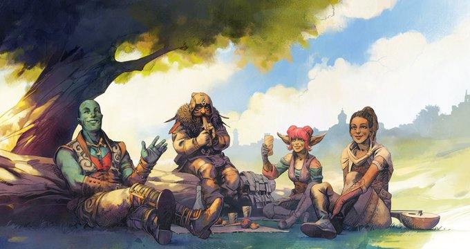 MrboomstickXL's tweet photo. After 100+ at 2am Saturday morning, I rolled credits on @AvowedtheGame! MY GOODNESS, what an EPIC adventure through the #LivingLands! Not only is it worth the 9.5 #DoubleBarrelGaming gave it, it has officially become MY FAVORITE @Obsidian #RPG to date! THANK YOU #TeamObsidian https://t.co/I22DZDsHgW