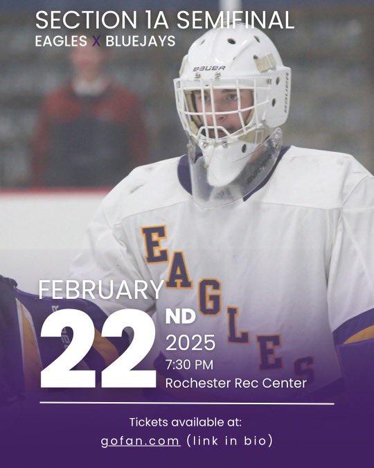 Lourdes Eagles Hockey (@lhsboyspuck) on Twitter photo ๐ฆ
Section Semifinal Showdown ๐ฆ
Should be a fun game and atmosphere!
<a href="/LHSEagles/">LHS Eagles Activities</a> ๐ฆ
Section Semifinal Showdown ๐ฆ
Should be a fun game and atmosphere!
<a href="/LHSEagles/">LHS Eagles Activities</a>