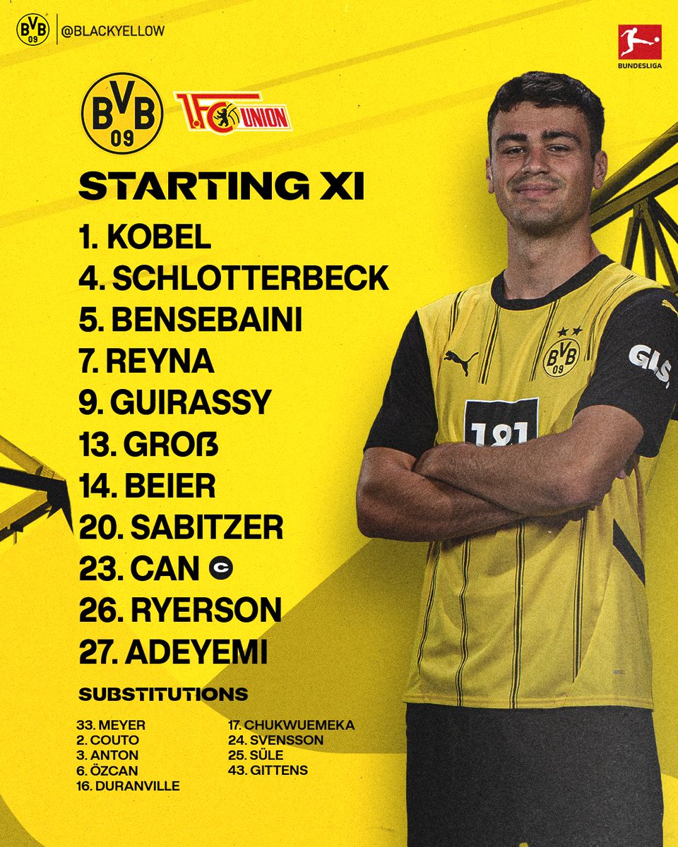 🚨 STARTING XI VS UNION BERLIN 🚨