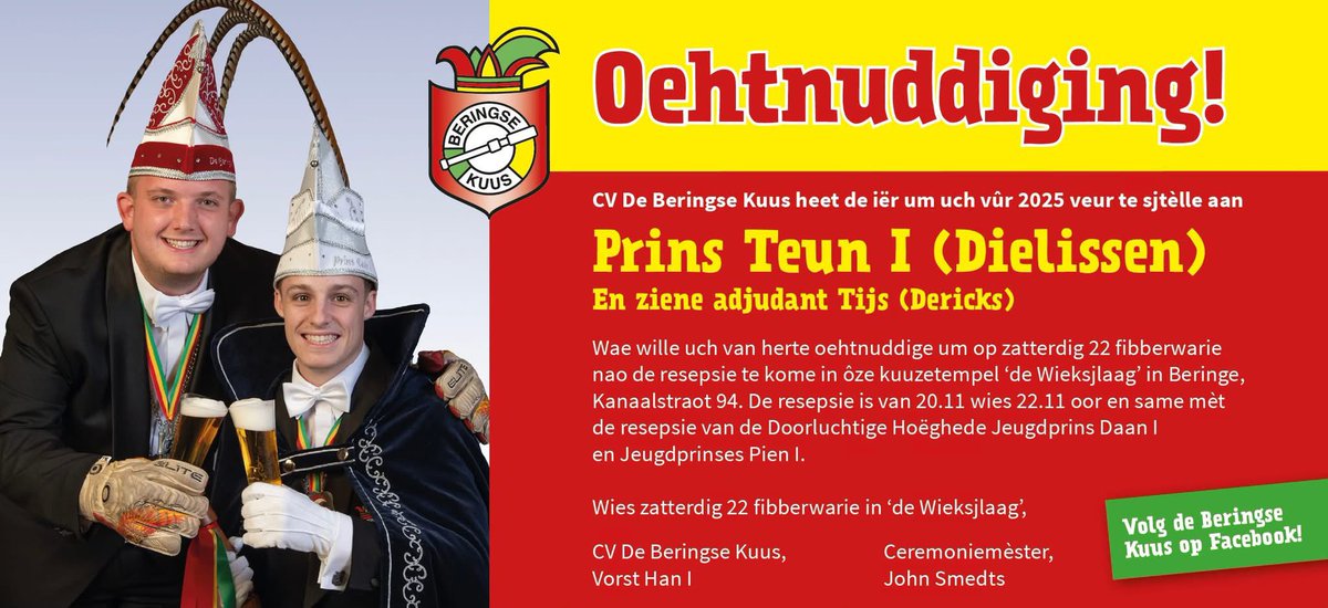 Vanaovend…. 
#Receptie #Beringe #VL25