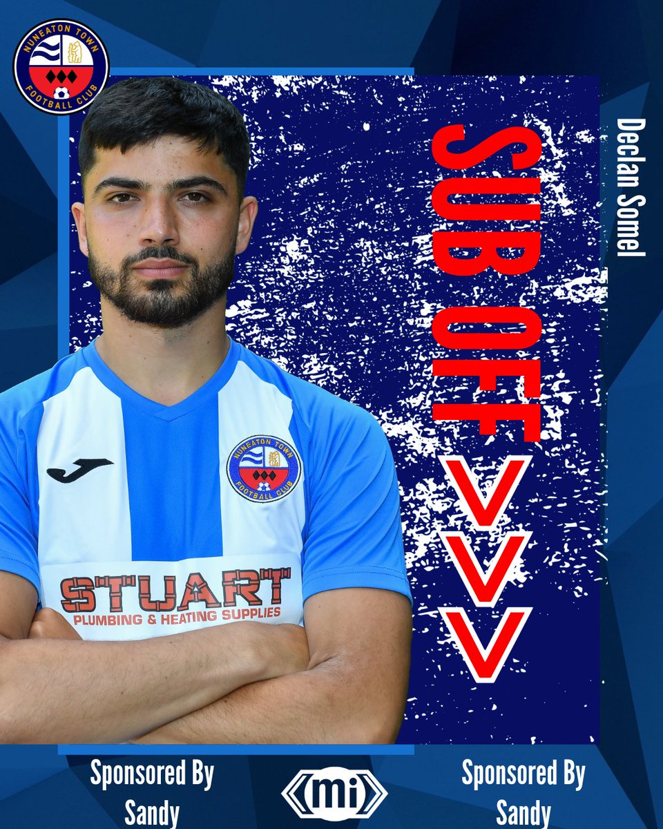 NuneatonTFC's tweet image. 68' SUBSTITUTION | Declan Somel makes way for James Harrison

🔵4-2🟢 
#NTFC #TogetherForTheTown